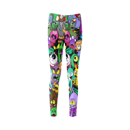 Monsters Doodles Characters Saga Cassandra Women's Leggings (Model L01)