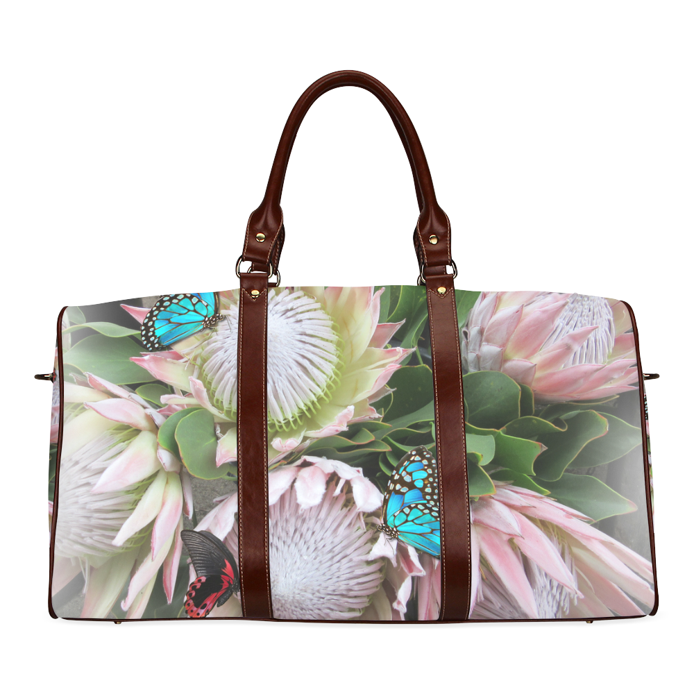 King Protea & South Africa Waterproof Travel Bag/Small (Model 1639)