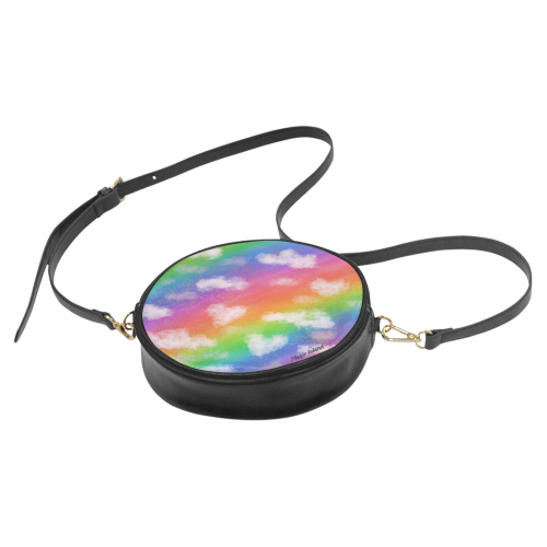 Rainbow Love. Inspired by the Magic Island of Gotland. Round Sling Bag (Model 1647)
