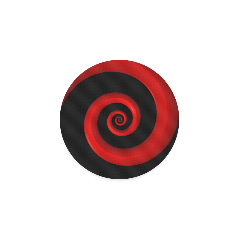 Red/Black Spiral Round Coaster