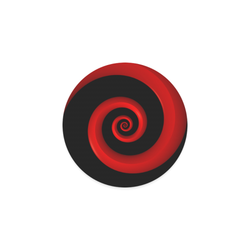 Red/Black Spiral Round Coaster