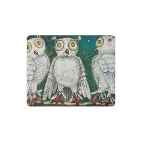 three owls Rectangle Mousepad