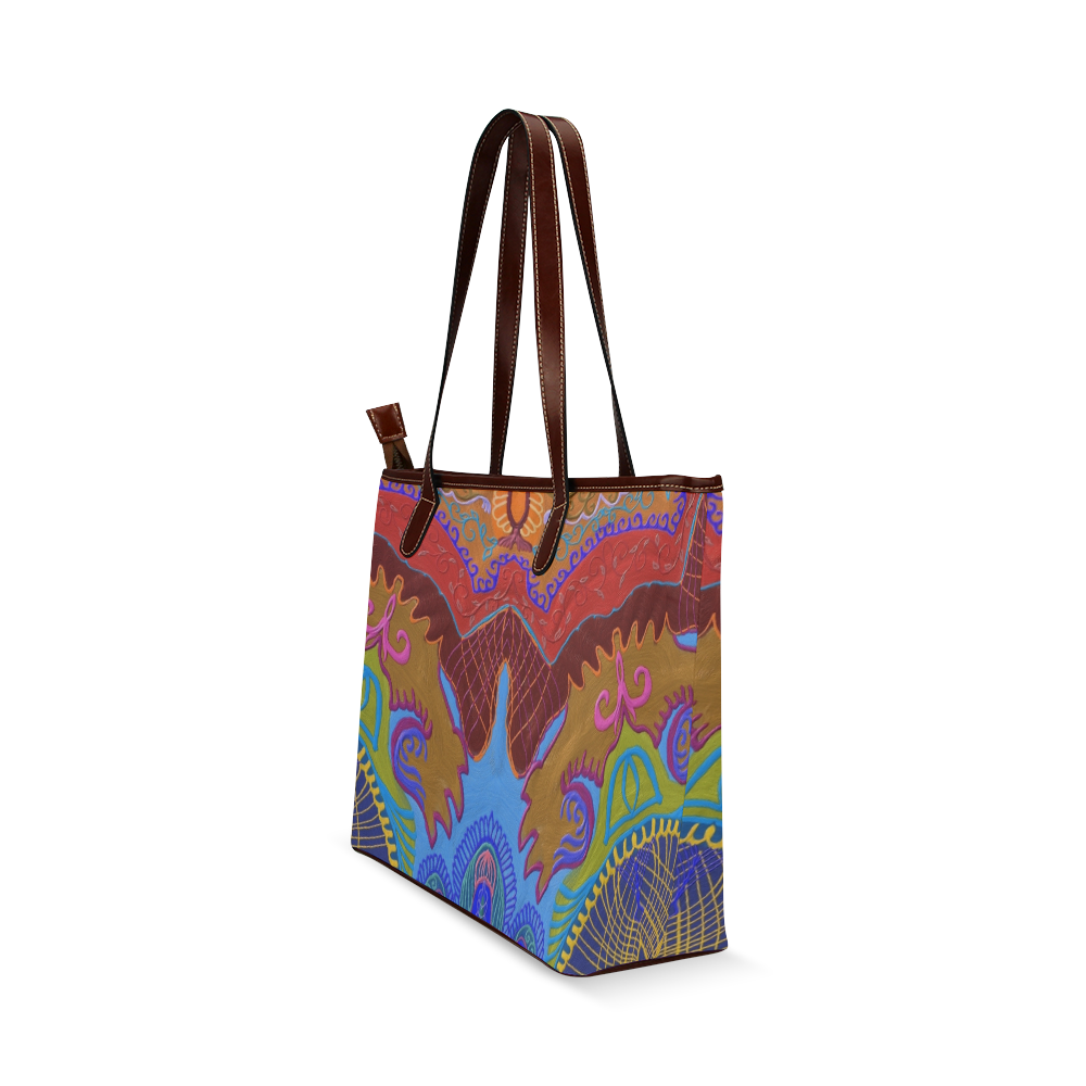 tapestry 4 draft 5 Shoulder Tote Bag (Model 1646)