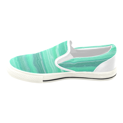 Serenity Sea Women's Unusual Slip-on Canvas Shoes (Model 019)