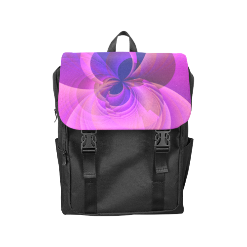 Abstract Infinity in Blue and Purple Casual Shoulders Backpack (Model 1623)