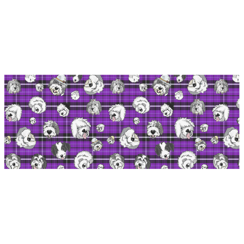 Plaid Sheepies-purple White Mug(11OZ)