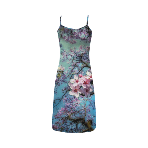 Cherry blossom Alcestis Slip Dress (Model D05)