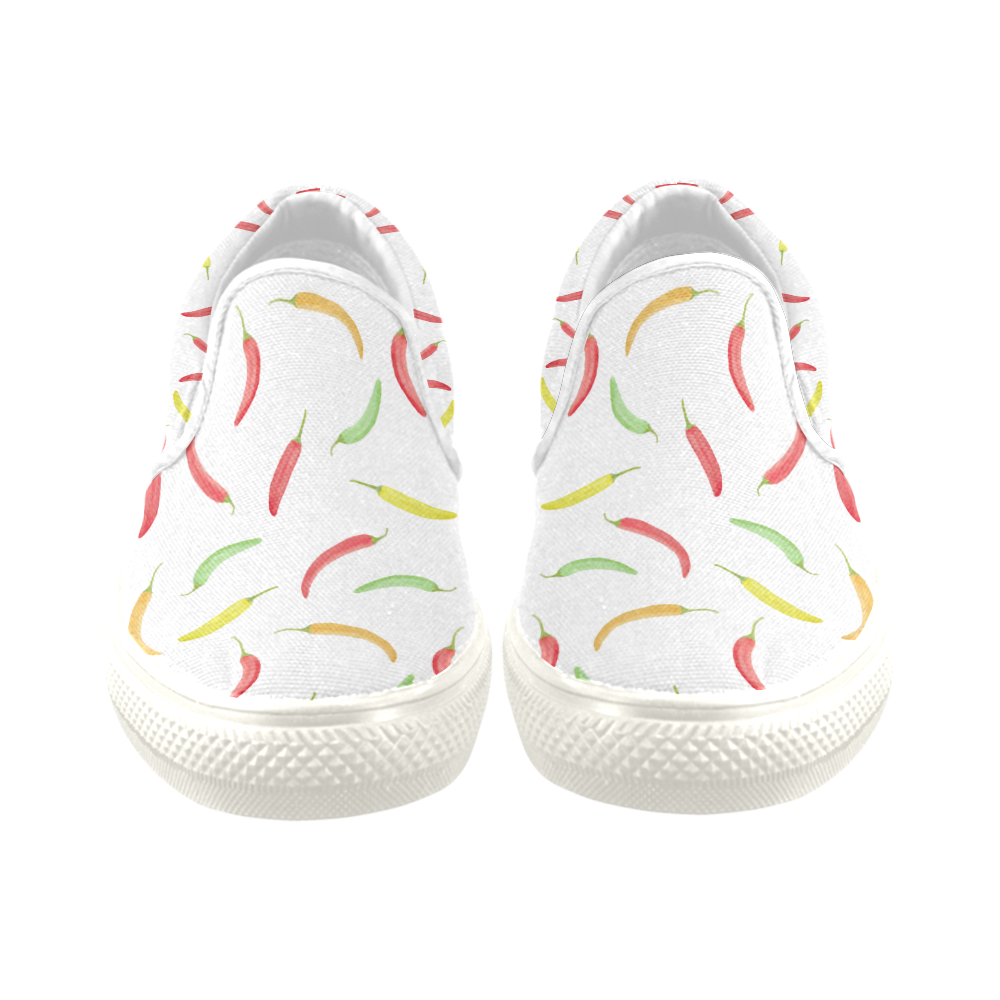 Chilli Peppar Men's Unusual Slip-on Canvas Shoes (Model 019)
