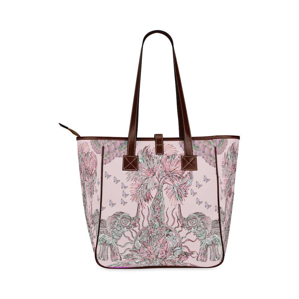 indes 3-  pink Classic Tote Bag (Model 1644)