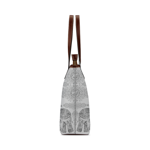 indes 3-2 white Shoulder Tote Bag (Model 1646)