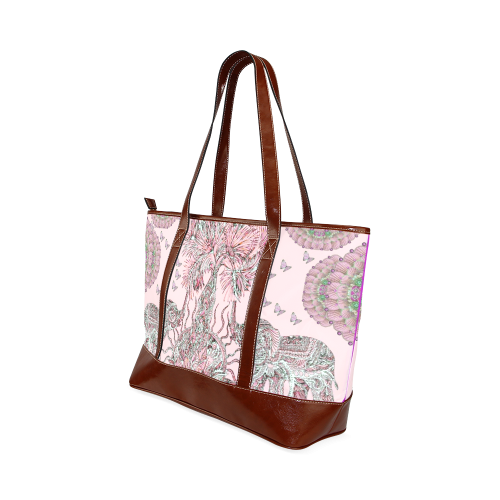 indes 3-  pink Tote Handbag (Model 1642)