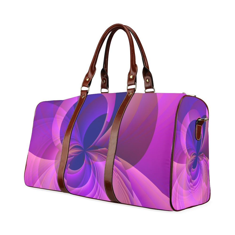 Abstract Infinity in Blue and Purple Waterproof Travel Bag/Small (Model 1639)
