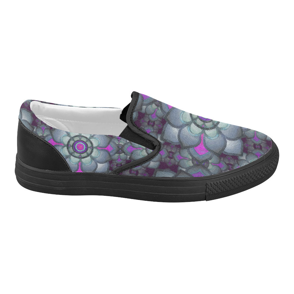 Pink Cute Pineapple Print Women Canvas Slip On Shoes main image 1