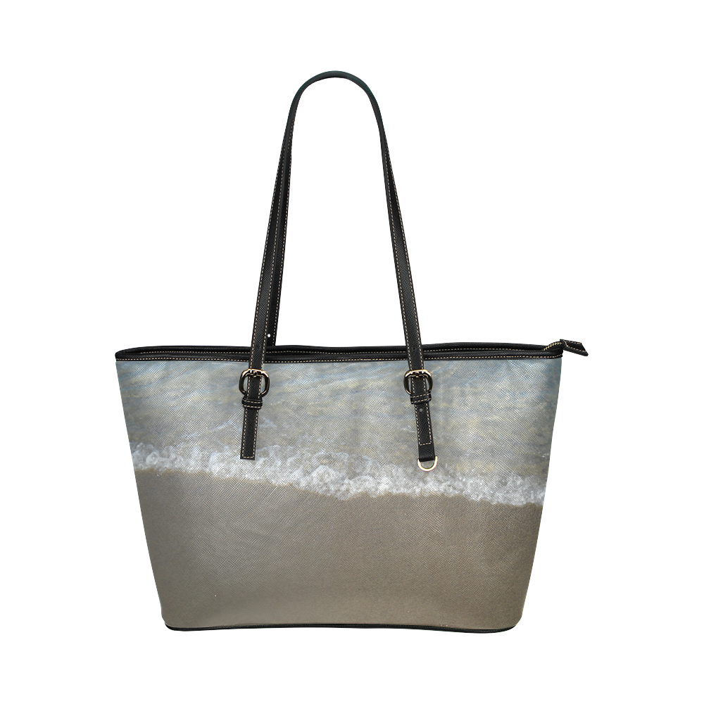 Beach Leather Tote Bag/Large (Model 1651)
