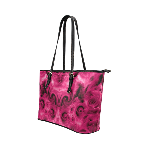 roses 2-42x65 -11 Leather Tote Bag/Large (Model 1651)