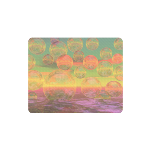 Autumn Ruminations, Abstract Gold Rose Glory Rectangle Mousepad