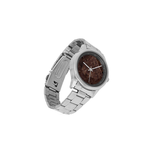 Beef Jerky Men's Stainless Steel Watch(Model 104)