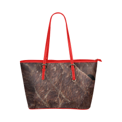 Beef Jerky Leather Tote Bag/Small (Model 1651)