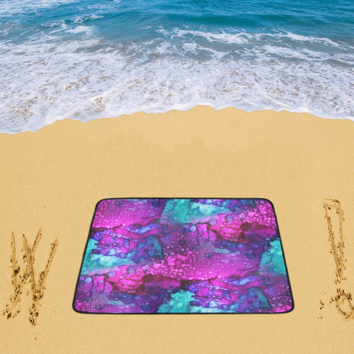 Melting In Purple Beach Mat 78"x 60"