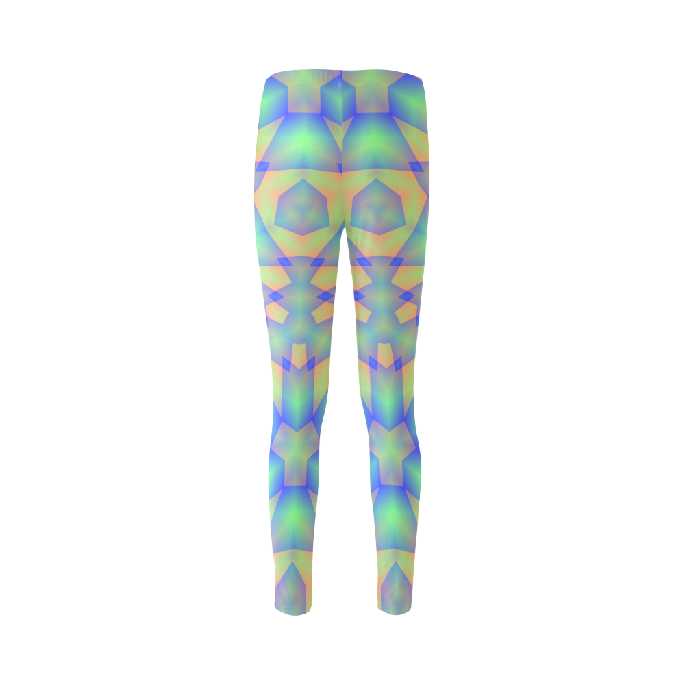 Tri-color Techno Pattern Cassandra Women's Leggings (Model L01)