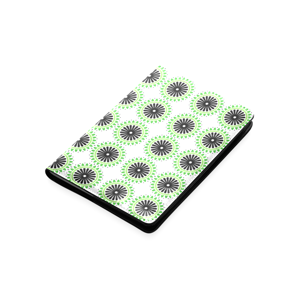 Green and Black Design Pattern Custom NoteBook A5