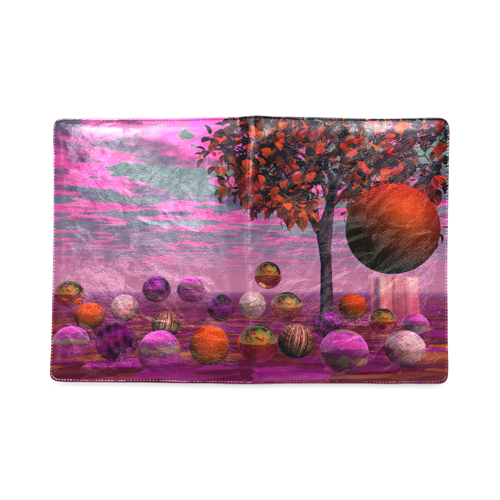 Bittersweet Opinion, Abstract Raspberry Maple Tree Custom NoteBook B5