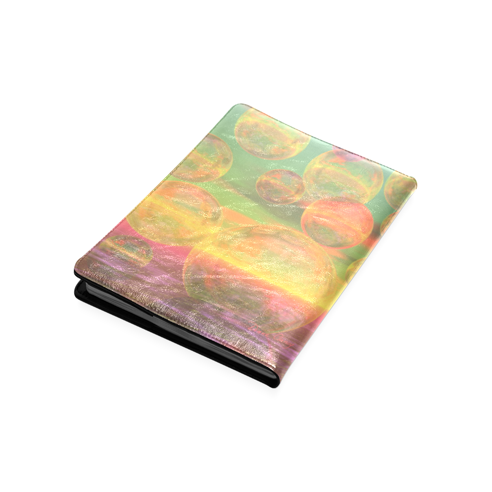 Autumn Ruminations, Abstract Gold Rose Glory Custom NoteBook B5