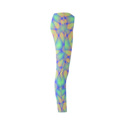 Tri-color Techno Pattern Cassandra Women's Leggings (Model L01)
