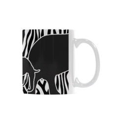 ELEPHANTS to ZEBRA stripes black & white White Mug(11OZ)