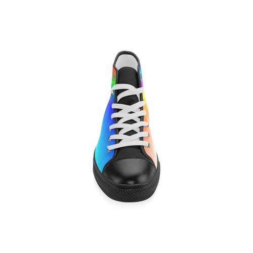 Swathed In Rainbows Men’s Classic High Top Canvas Shoes (Model 017)