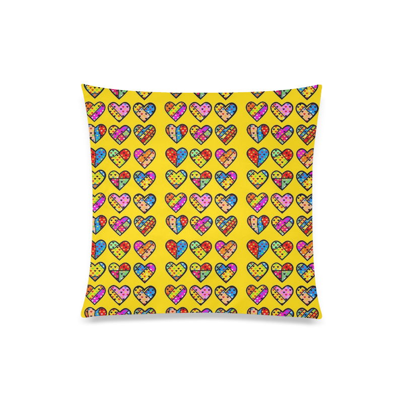 Many Popart Love by Nico Bielow Custom Zippered Pillow Case 20"x20"(Twin Sides)