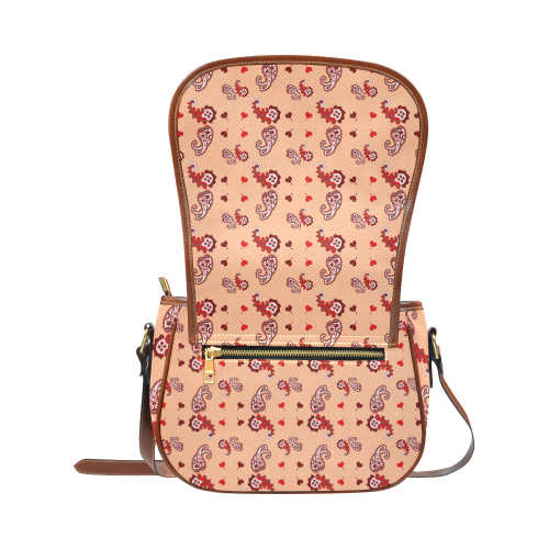 Paisley Droplets Saddle Bag/Large (Model 1649)