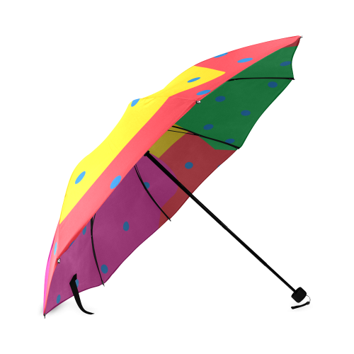 Yellow Red Green Foldable Umbrella (Model U01)