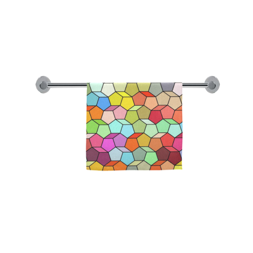Colorful Polygon Pattern Custom Towel 16"x28"
