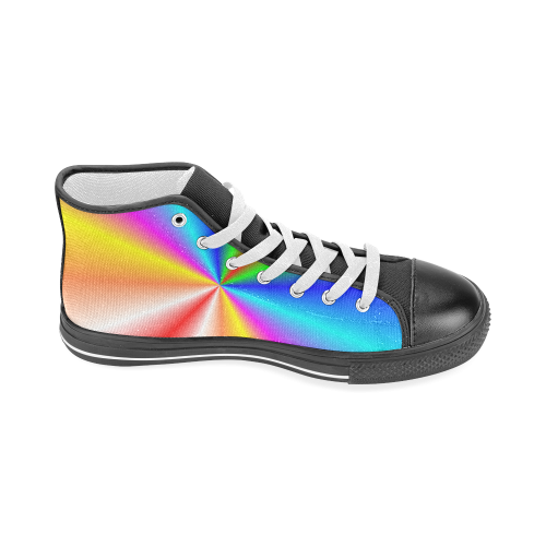 Swathed In Rainbows Men’s Classic High Top Canvas Shoes (Model 017)