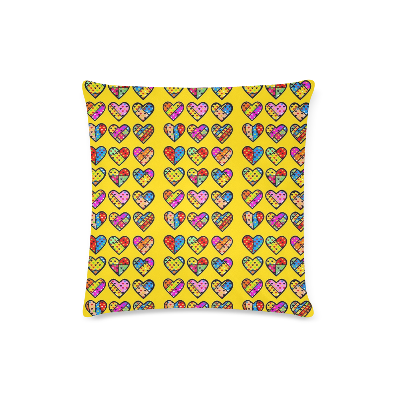 Many Popart Love by Nico Bielow Custom Zippered Pillow Case 16"x16"(Twin Sides)