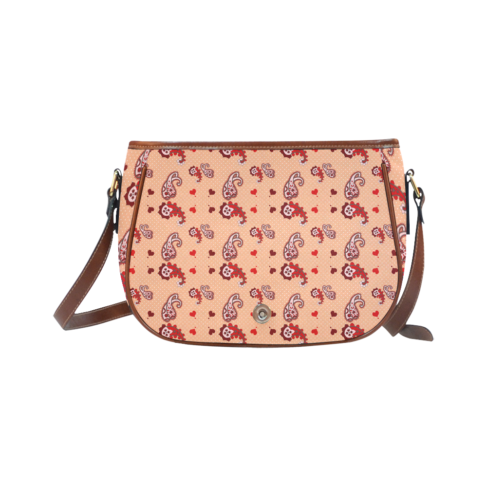 Paisley Droplets Saddle Bag/Large (Model 1649)