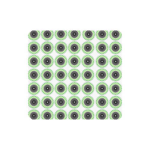Green and Black Design Pattern Women's Clutch Wallet (Model 1637)