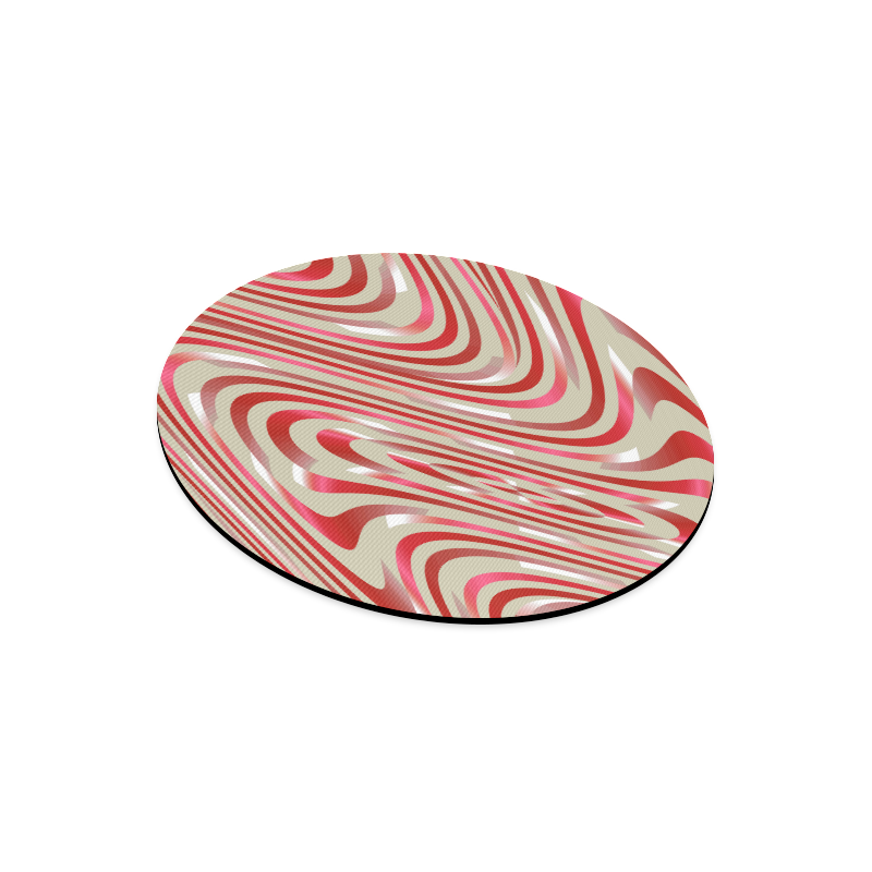 Abstract Zebra A Round Mousepad