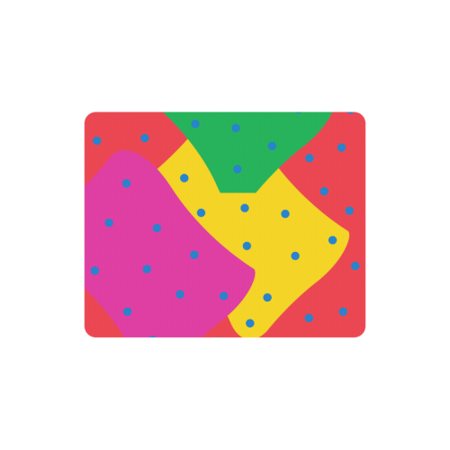 Yellow Red Green Rectangle Mousepad