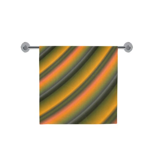 Stylish Mango Gradient Stripes Bath Towel 30"x56"