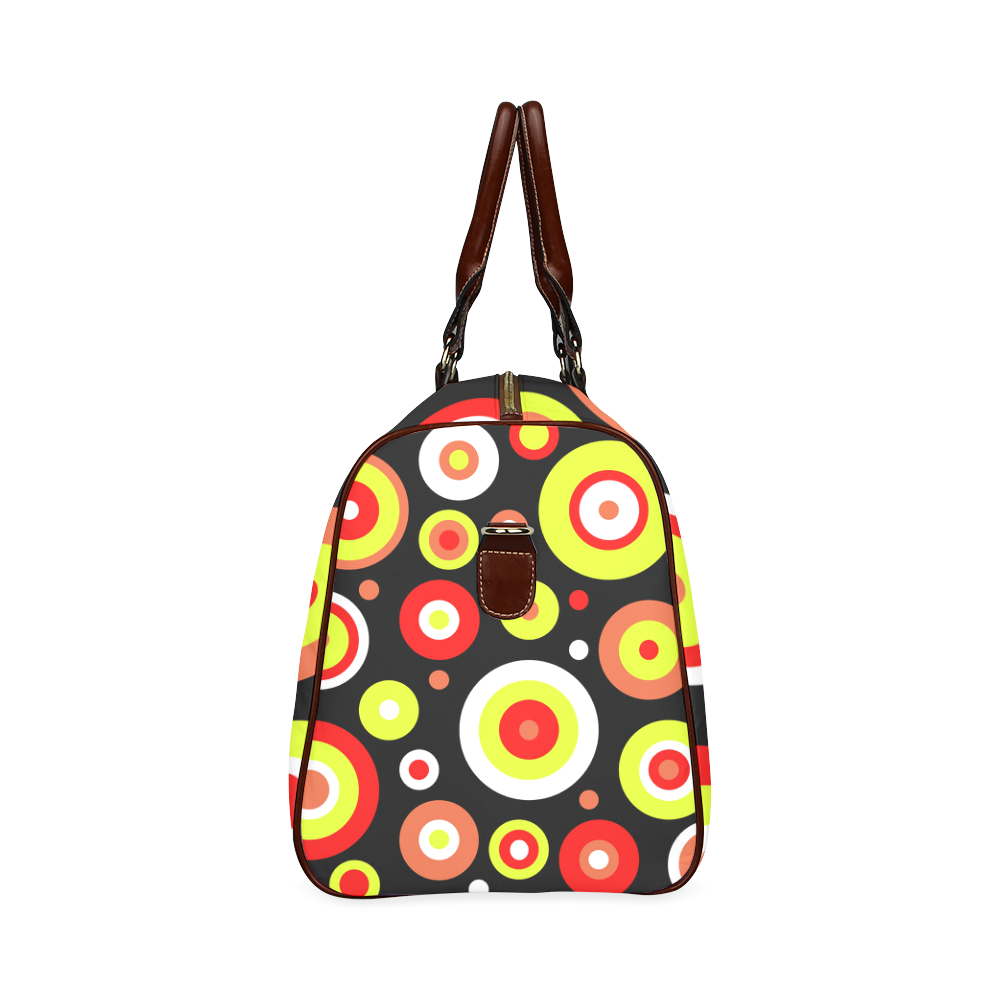 Colorful retro design Waterproof Travel Bag/Small (Model 1639)