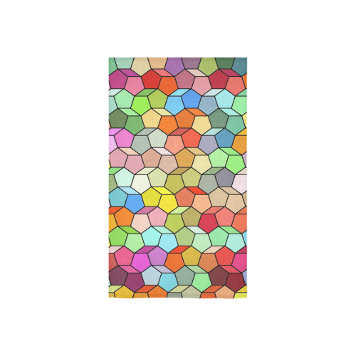 Colorful Polygon Pattern Custom Towel 16"x28"