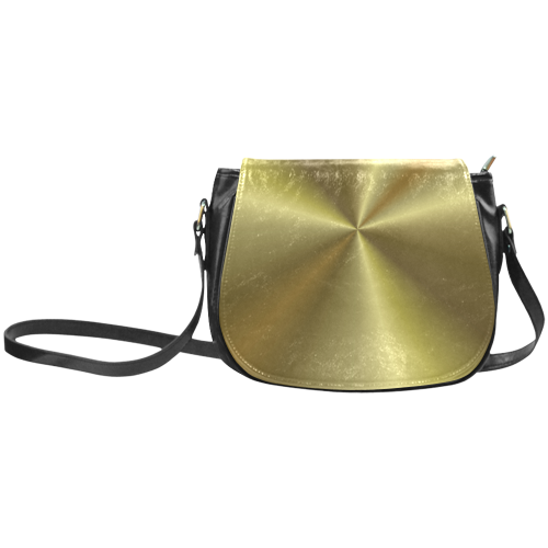 Gold Sun Rays Classic Saddle Bag/Small (Model 1648)