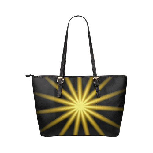 Golden Starburst Leather Tote Bag/Small (Model 1651)