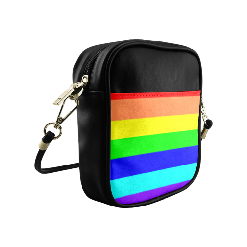 Rainbow Stripes Sling Bag (Model 1627)