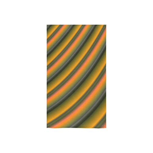 Stylish Mango Gradient Stripes Custom Towel 16"x28"
