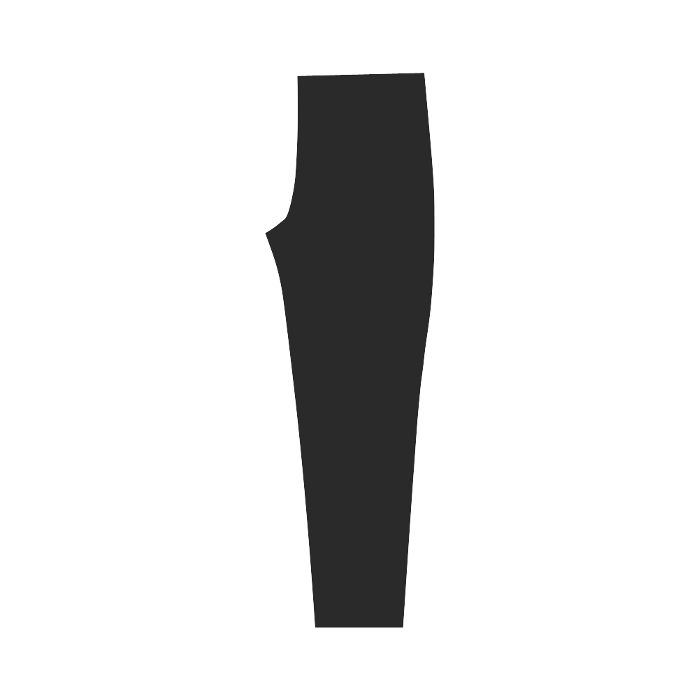 Lilac Black Design Capri Legging (Model L02)