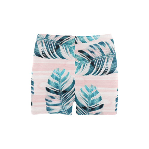 Tropical Leaves Briseis Skinny Shorts (Model L04)