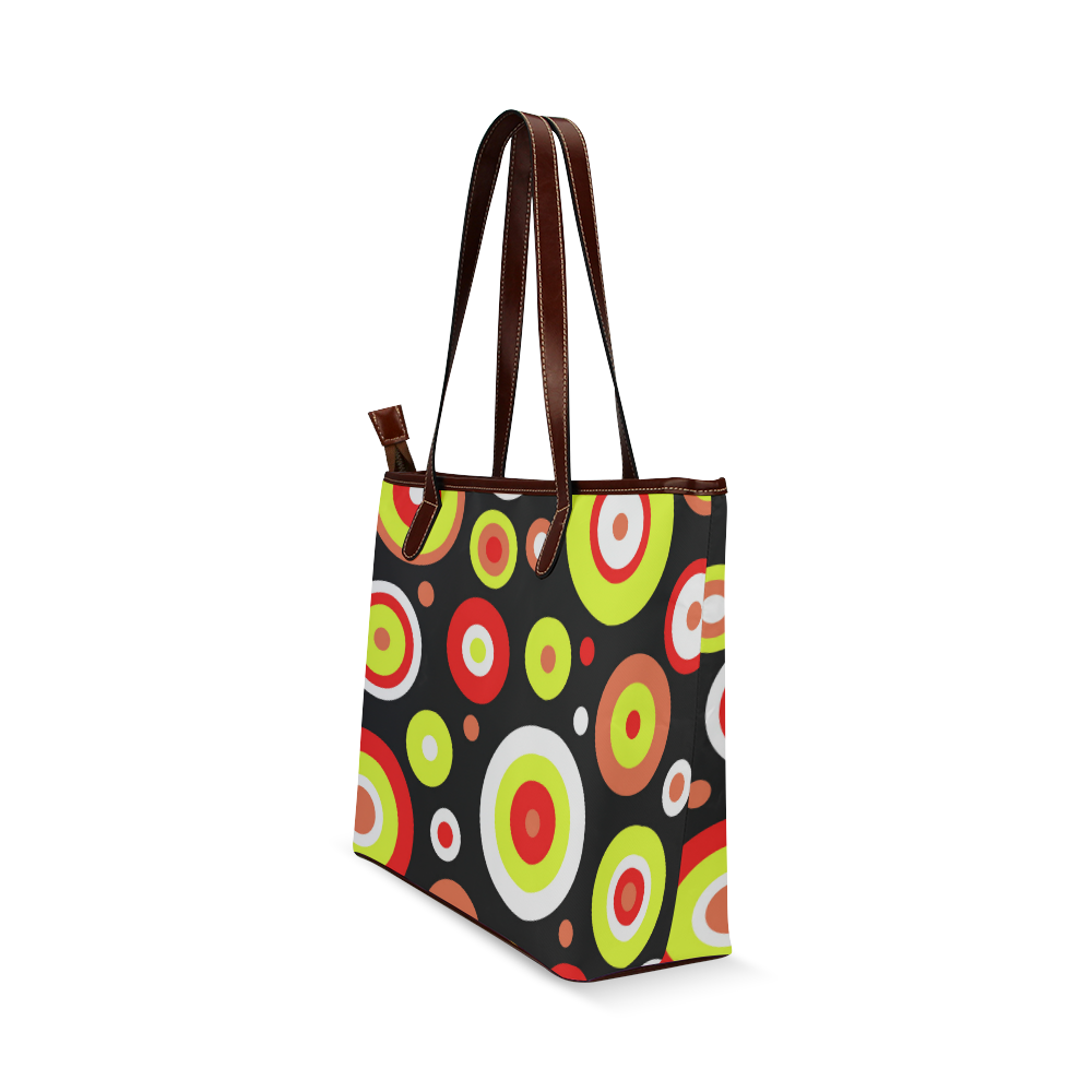 Colorful retro design Shoulder Tote Bag (Model 1646)